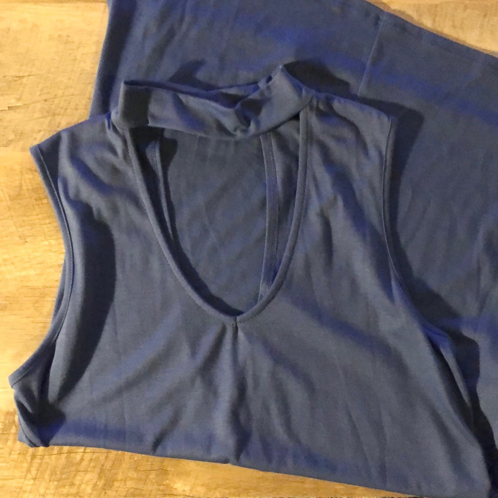 Blue tank top